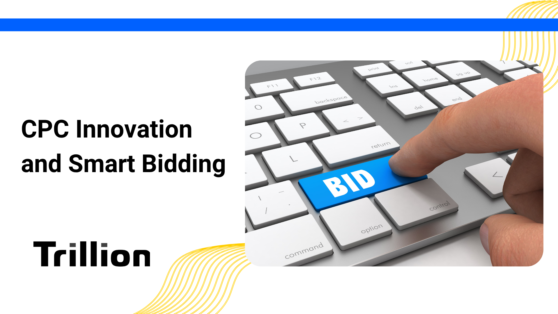 Finger pressing bid button