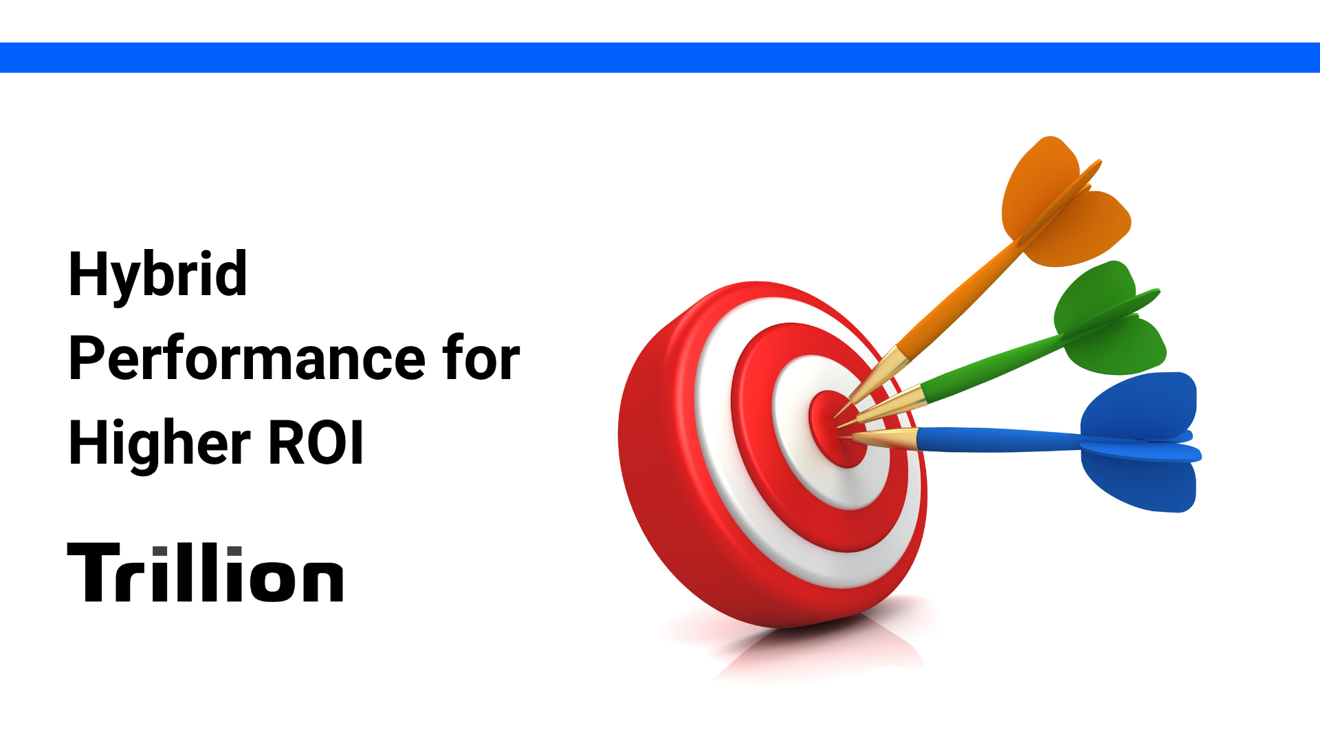 three darts hitting bullseye on a target